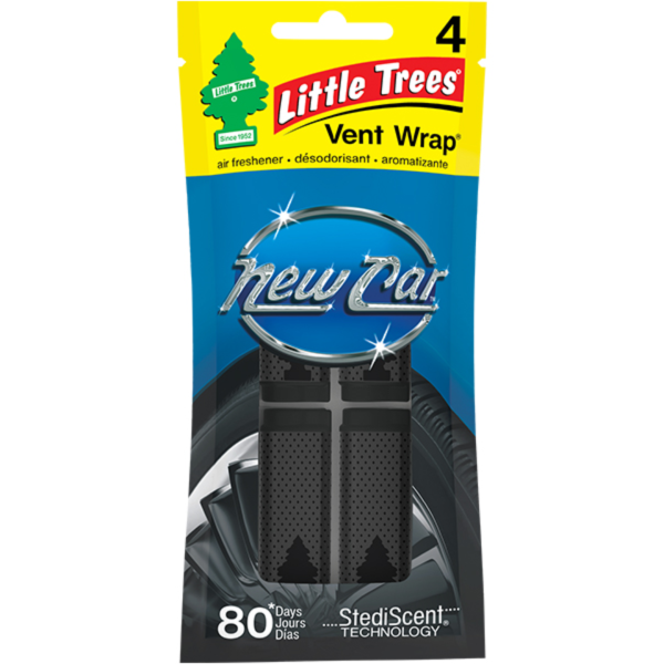 Little Trees Vent Wrap New Car Scent 4ct